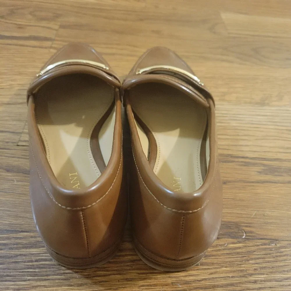 Alfani Womens Ameliaa Loafers Brown or Cognac 5 M - Picture 2 of 6